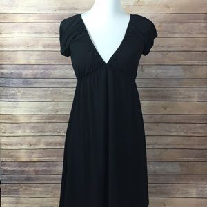 Black V Neckline Dress